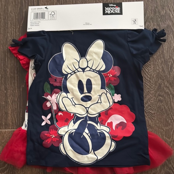 Disney Minnie Mouse Girls' T-Shirt Set 4 pack - Picture 4 of 4